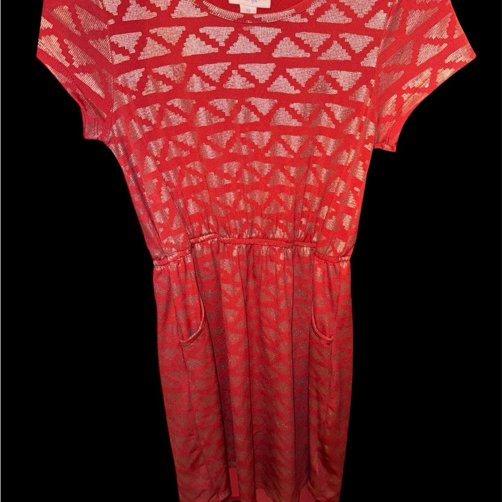 BUNDLE!! LuLaRoe Kids Dresses. 7 Dresses size 10-12 - Picture 7 of 8